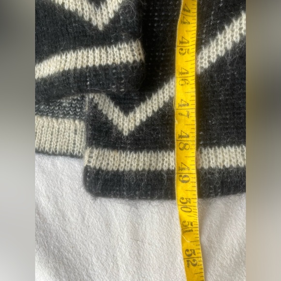 80s vintage i.b. diffusion heavy knit wool blend double breast sweater coat sz L - Picture 10 of 11